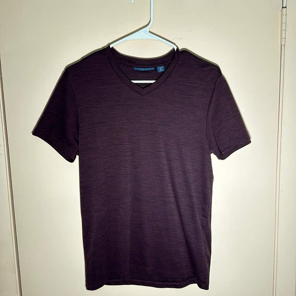 Dark red v neck